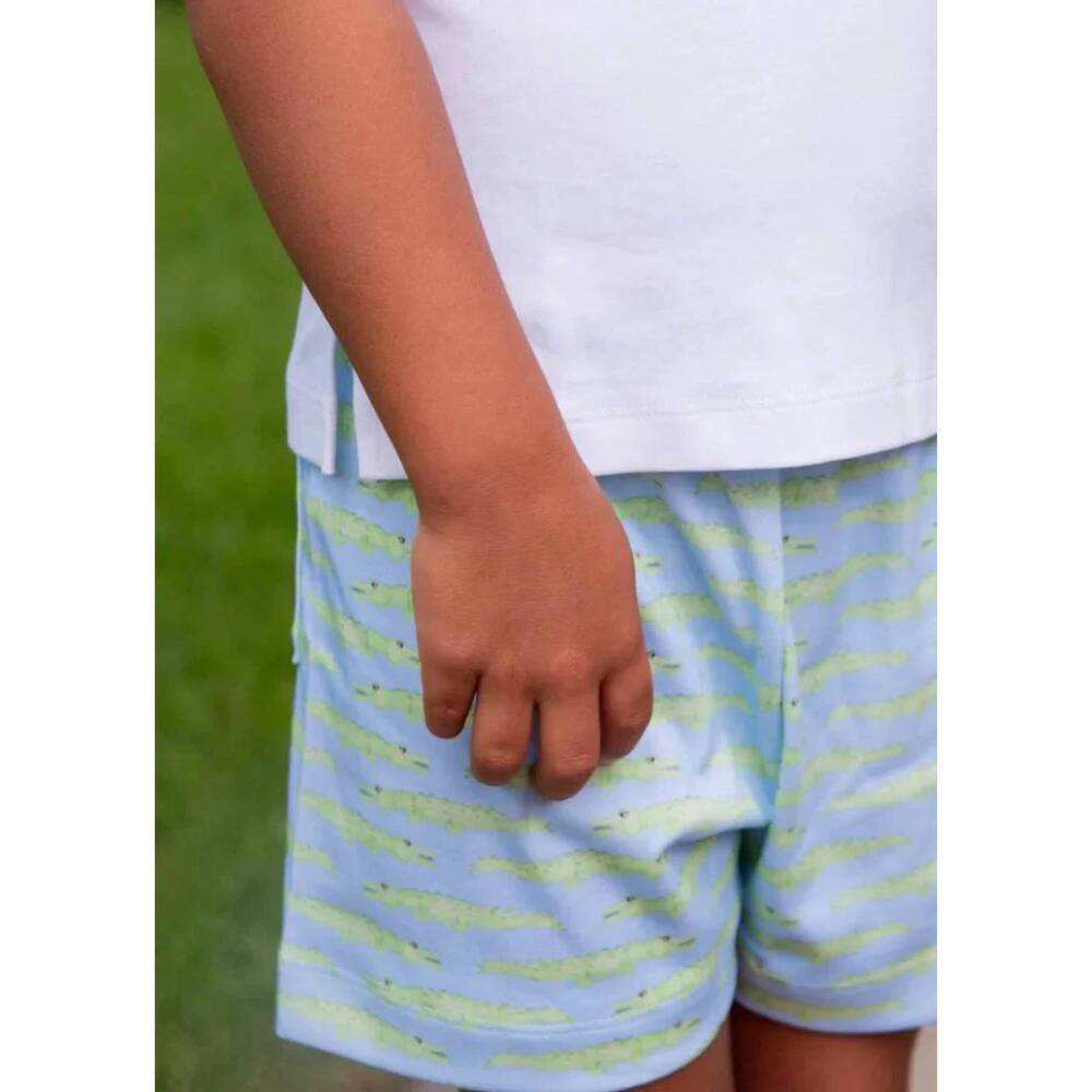 NEW JAMES & LOTTIE boy's conrad short in see you later alligator